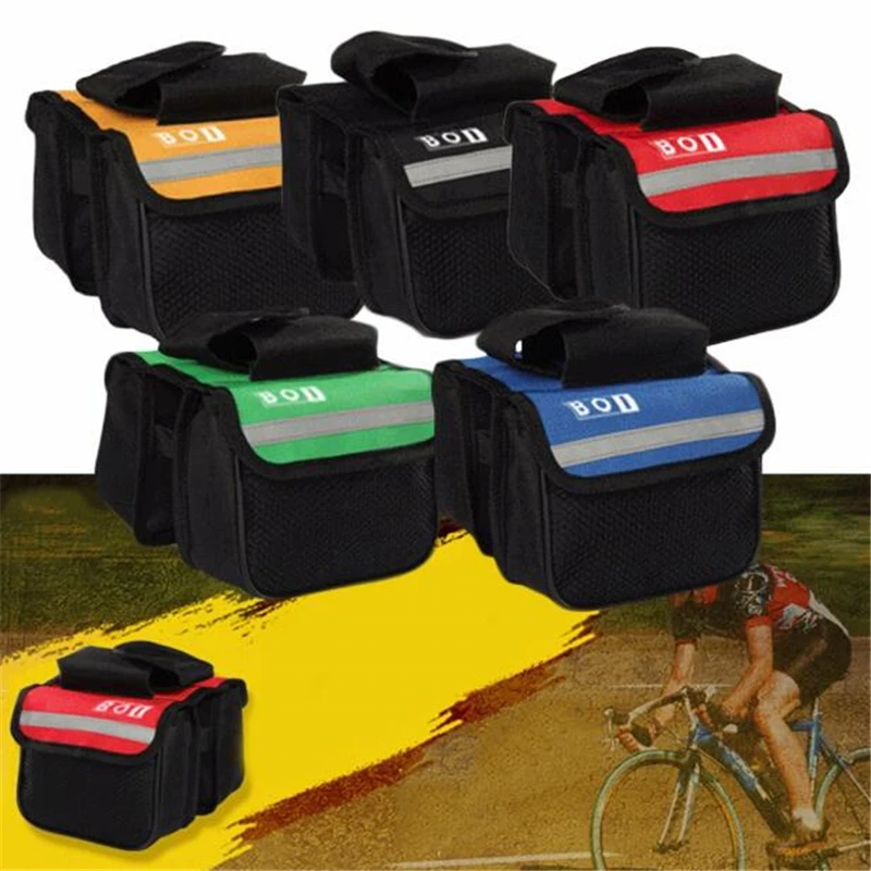 2L велосипедная Рама передняя рама двусторонняя сумка двойной карман 4 цвета