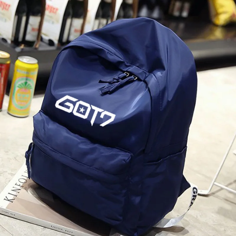 Kpop GOT7 та же сумка для студентов корейский рюкзак из парусины женский небольшой