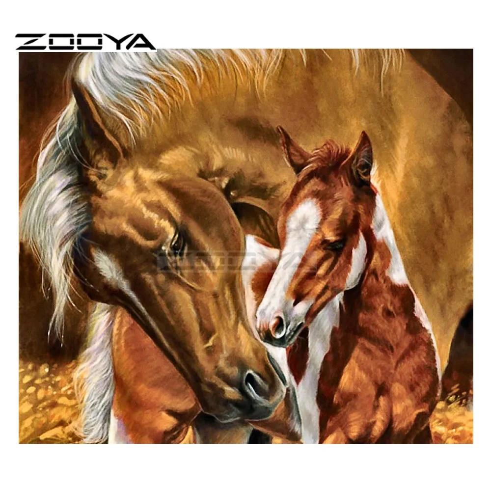 ZOOYA продажи алмазной вышивки 5D DIY Алмазная картина домашний Декор животное лошадь