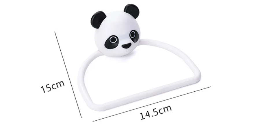 Круглые держатели для полотенец panda настенные аксессуары ванной комнаты|Кольца