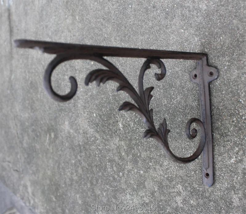 2 шт./одна пара настенных металлических кронштейнов для полки металлический