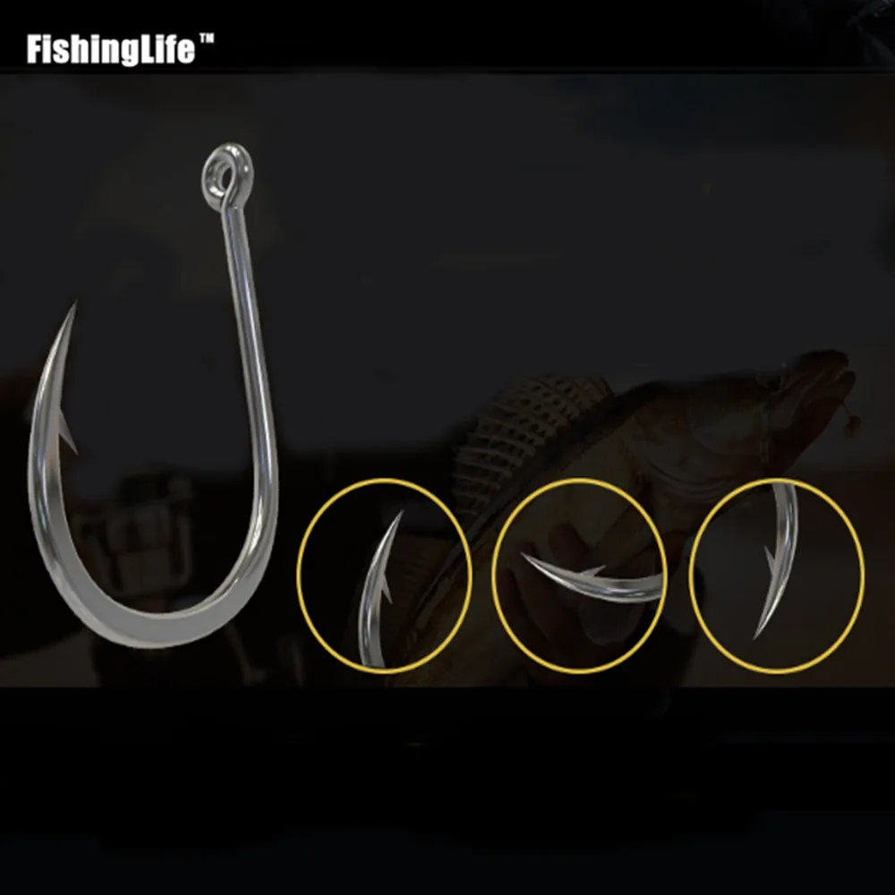 Рыболовные крючки FishingLife 30/50/100 шт. круглые рыболовные снасть прочные карповый
