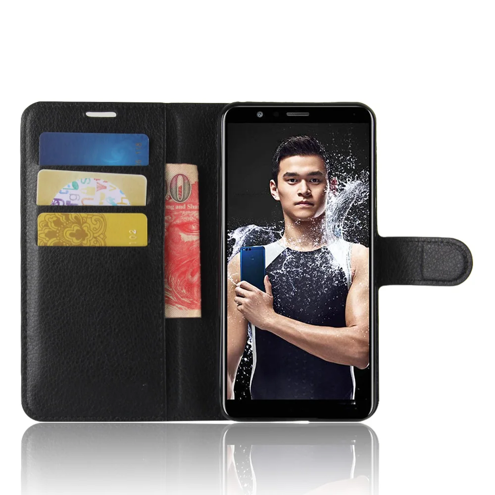 Book Style PU Leather Case Cover for Huawei Honor 7X BND-L21 Flip Wallet Phone Bags Cases with Stand | Мобильные телефоны и