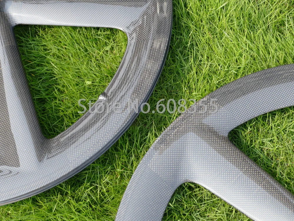 3k UD углеродный матовый глянцевый Трековый велосипед с пятью спицами 65m - 5 | Спорт и