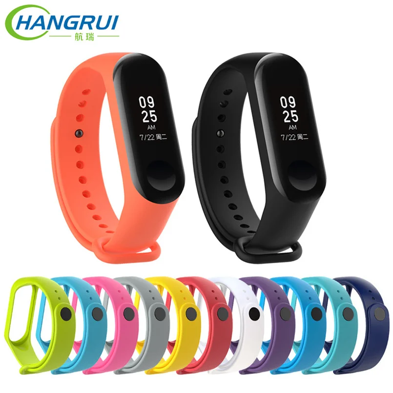 Для Xiaomi mi ремешок 4 ремешок силиконовый водонепроницаемый браслет для mi Band 3 сменные аксессуары для Xiao mi band 4 браслет