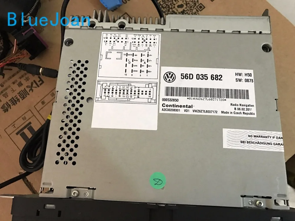 3CD 035 682 автомобильный навигатор RNS510 радио светодиодный дисплей модули для V W Golf Passat Skoda RNS510 RNS 510 dvd-плеер