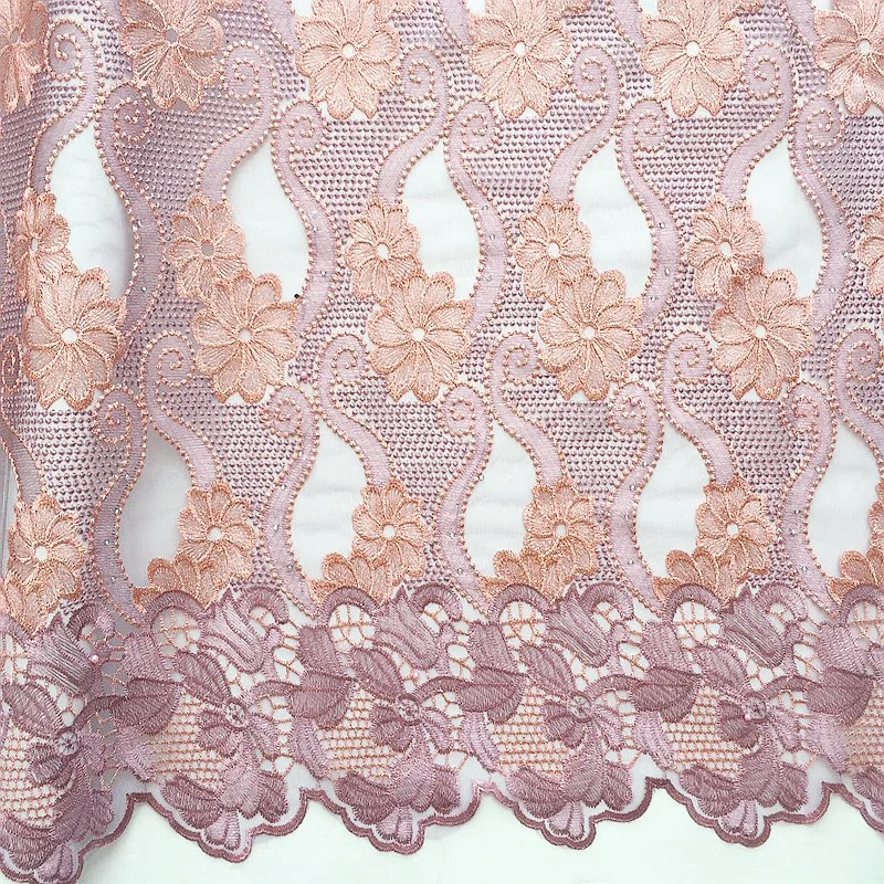 

Lilac Cord Laces for Nigerian Party 2019 African Lace Material High Quality Net Lace Wedding 5 Yard Purple Bridal Lace Fabric