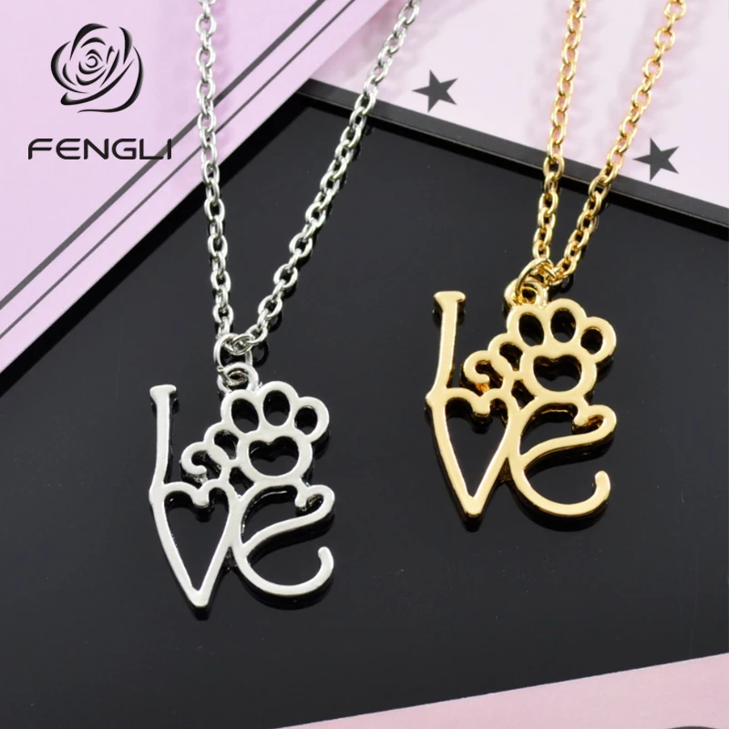 Креативные ожерелья с буквой и кулонами FENGLI для женщин Очаровательное ожерелье