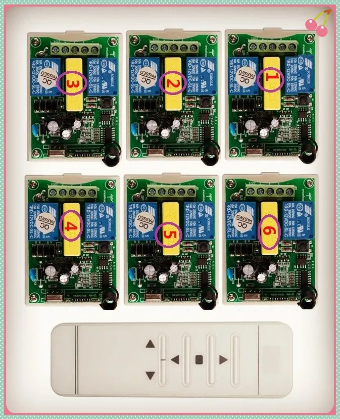 Трубчатый мотор гаражной двери/проекционный экран/жалюзи AC 220 V RF беспроводной