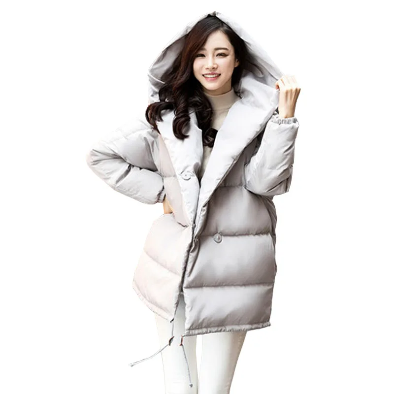 Мода 2017 г. хлеб Костюмы Для женщин 90% белого утиного пуха зимние толстые теплые