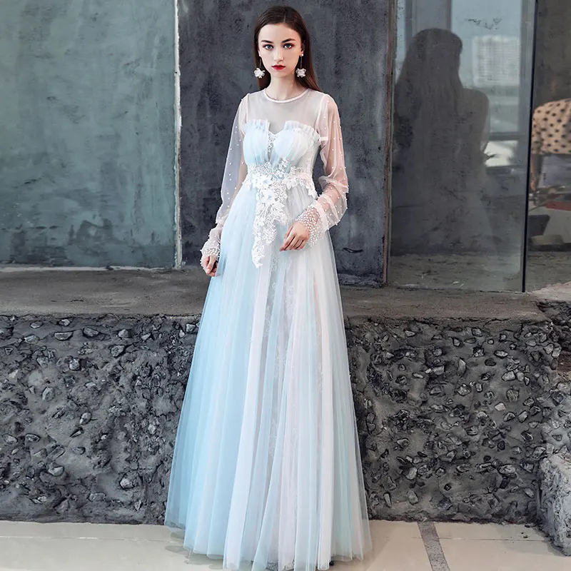 FADISTEE Новое поступление элегантное для вечеринки, для выпускного платье vestido de noiva; кружевные вечерние платья с аппликациями из бисера Длинные жемчуг летнее Болеро