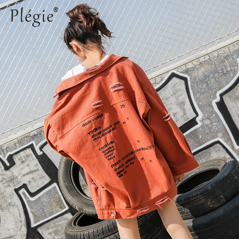 Женская куртка Plegie большого размера в стиле Харадзюку весна 2019 Новое поступление