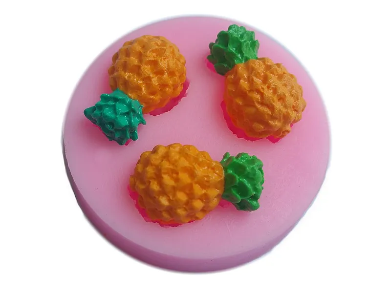 Мини ананасовая силиконовая форма для фруктов мыльные формочки свечей из помадки инструменты сахарного