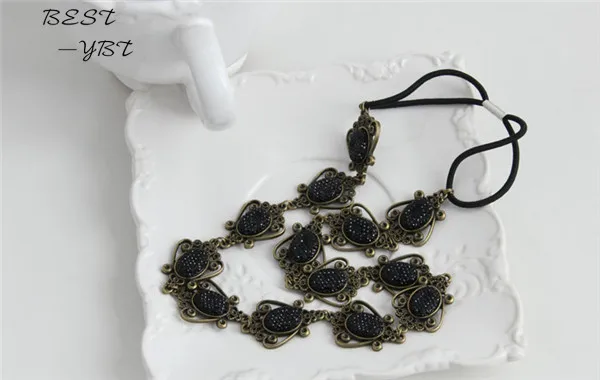 Аксессуары для волос винтажный эластичный ободок для волос головная повязка головные уборы аксессуары женщинам для свадебной вечеринки прическа Гарланд.