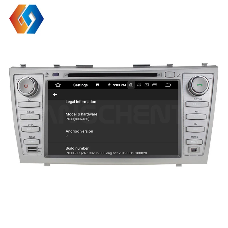 Автомобильный мультимедийный DVD/CD плеер для TOYOTA CAMRY 2007-2010 с новейшим Android 9 0