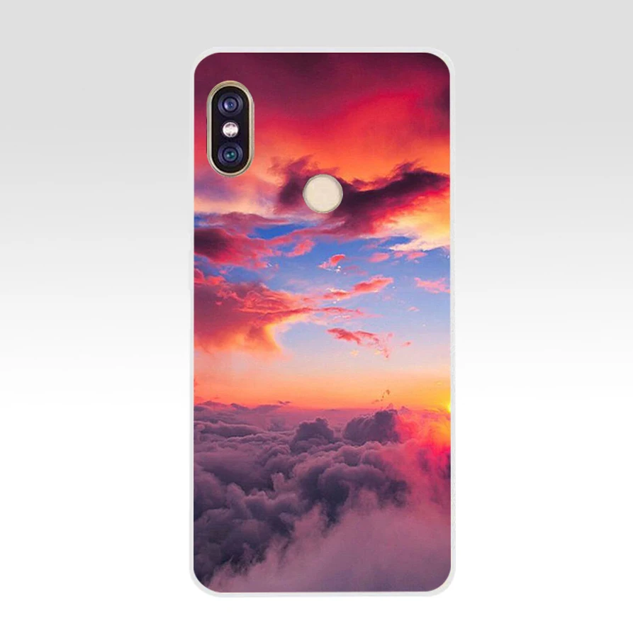 38AQ clouds on blue sky Soft Silicone Tpu Cover phone Case for xiaomi redmi 6 pro note 5 plus 4 4x mi 8 | Мобильные телефоны и