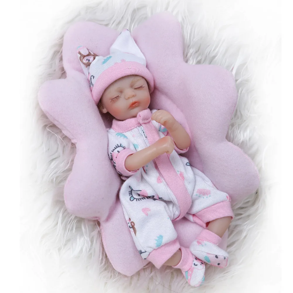 Nicery 8 дюймов (20 см) Bebe Reborn мини куклы для детей Мягкий силикон Реалистичная игрушка