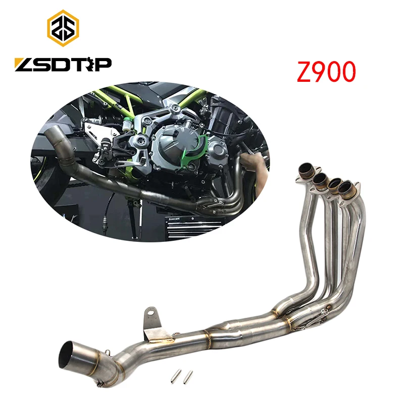 Мотоциклетный модифицированный глушитель ZSDTRP Z900 средняя труба 51 мм для Kawasaki