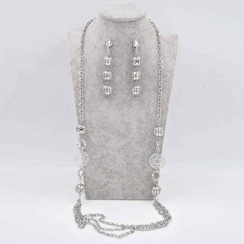 Солнечный ювелирные изделия из африканских бусин серьги с длинными цепочками