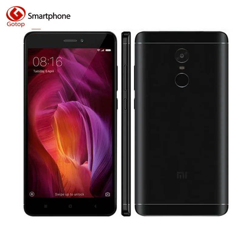 Xiaomi Redmi Note 4 сотовый телефон MTK helio X20 Дека смартфон ОЗУ 3 ГБ + ROM 64 отпечатков пальцев