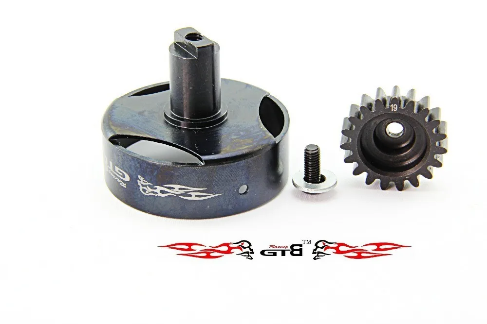 Корпус сцепления GTB RACING CNC + Шестерня 19t для losi 5ive t KM X2 ROVAN LT|losi 5ive-t|losi 5ivecnc gear |