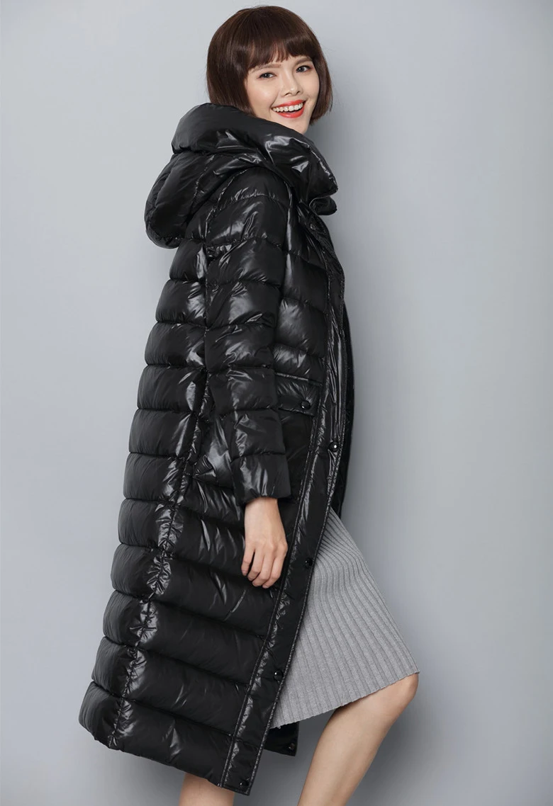 Новинка Зима 2020 пуховик женский пальто большого размера длинный толстый теплый с