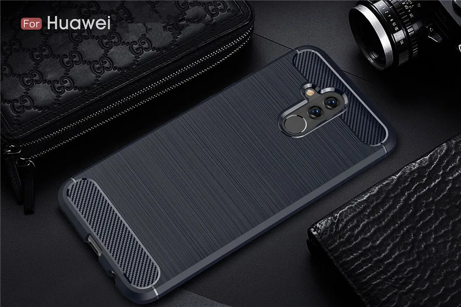 Huawei mate 20 Lite чехол противоударный huawei mate 10 20 Pro Nova 3 3i бампер из углеродного волокна ТПУ силиконовый защитный чехол