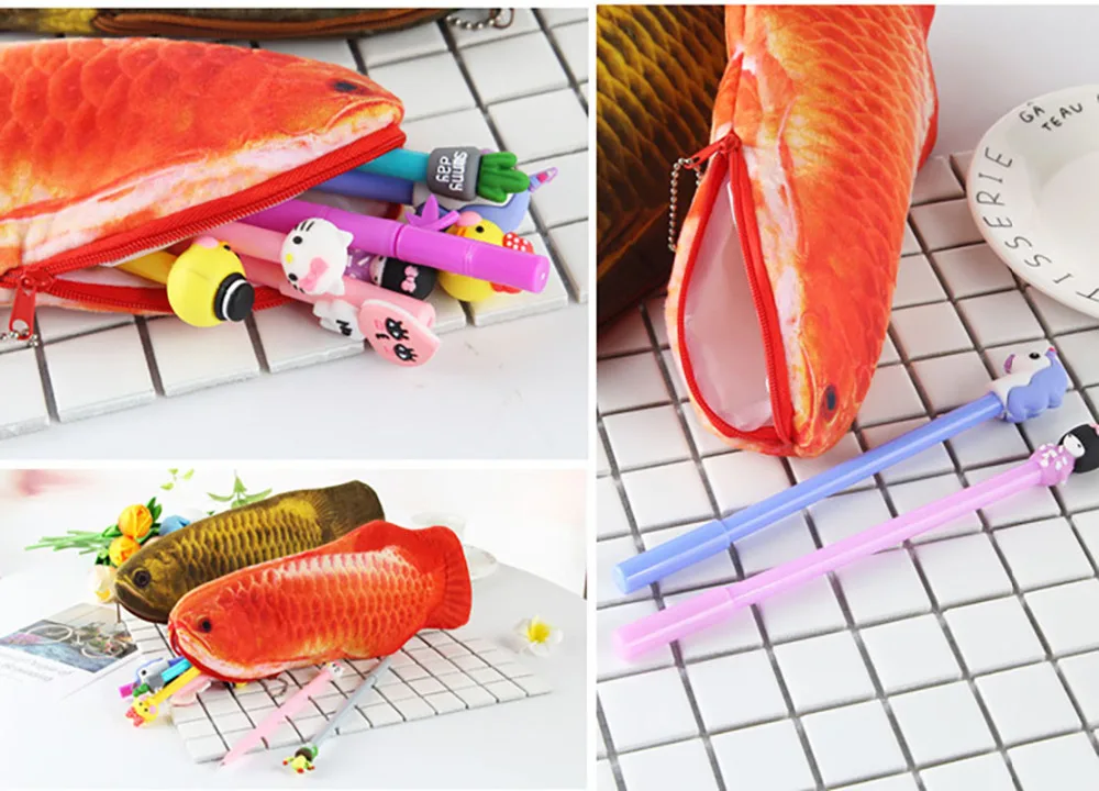 JasopiEt 3D Имитация Золотая рыбка плюшевая сумка с игрушкой плюшевый чехол хлопок