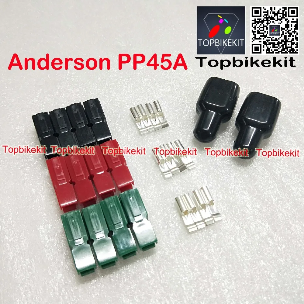 Разъем питания для Anderson 45A красный черный зеленый разъем электровелосипеда гольф
