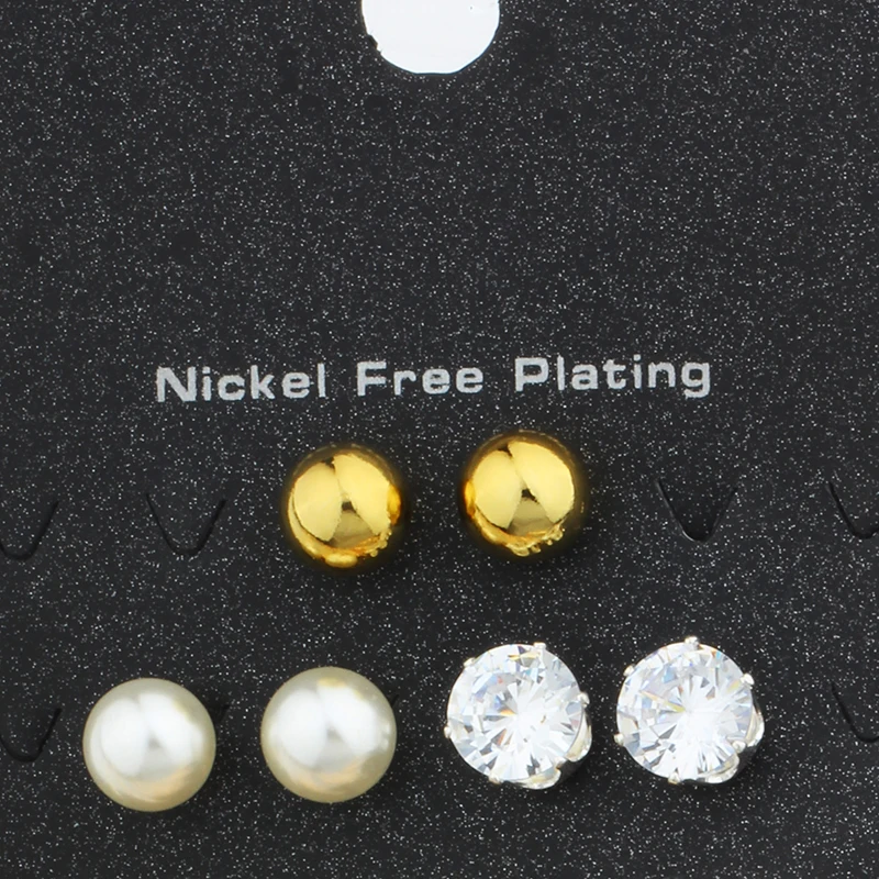 Серьги кольца женские круглые квадратные с искусственным жемчугом и