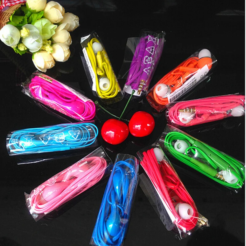 Candy Color In-Ear Earphones Earbuds Headset Fone de ouvido With Mic For SAMSUNG S3 S4 S5 Note3/4 HTC Sony Multicolor | Электроника