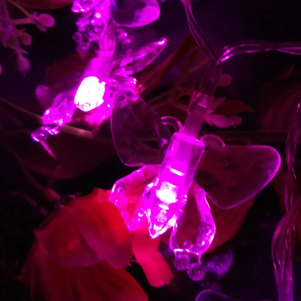YIYANG 2018 4 м RGB Рождественская бабочка праздничные светодиодные лампы украшение для