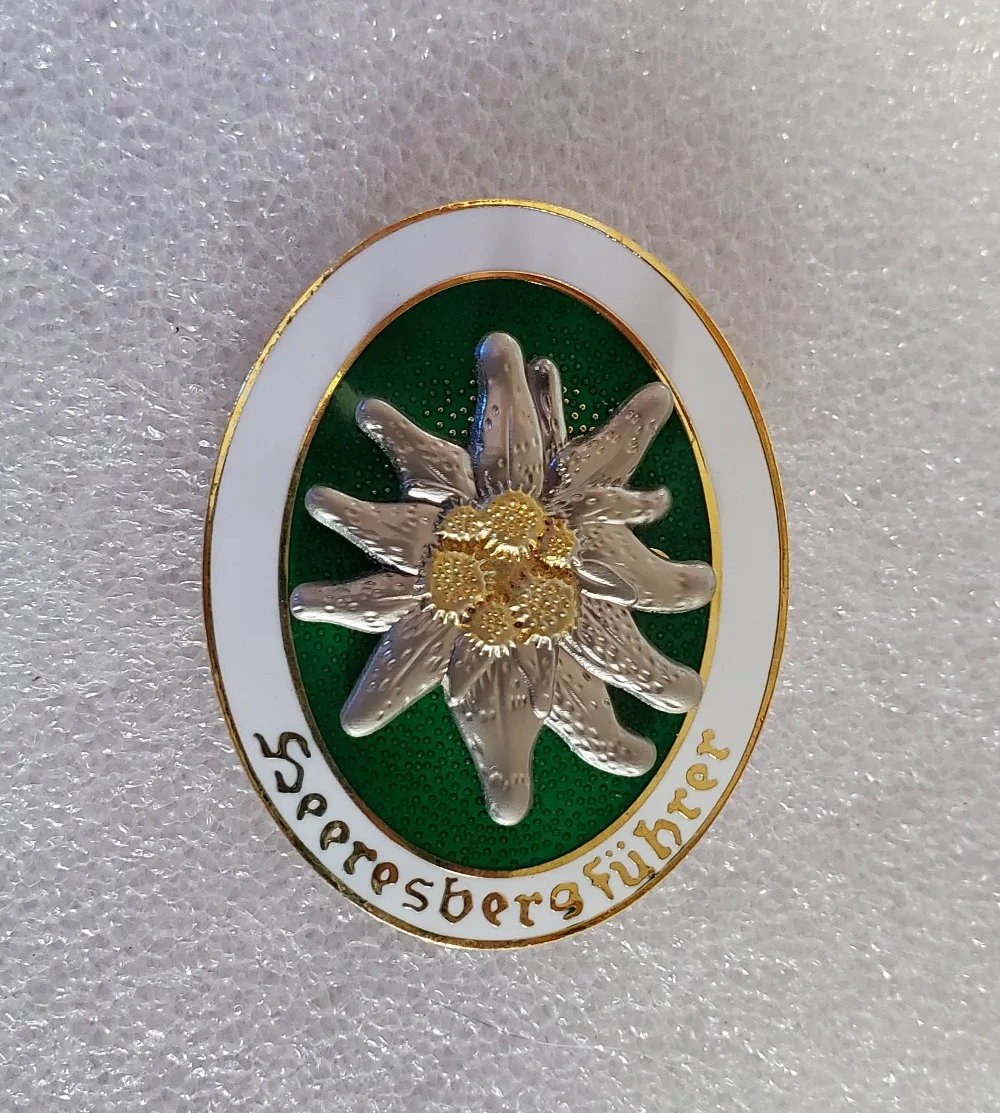 Высшее качество WW2 немецкая армейская медаль ELITE Edelweiss значок для горных