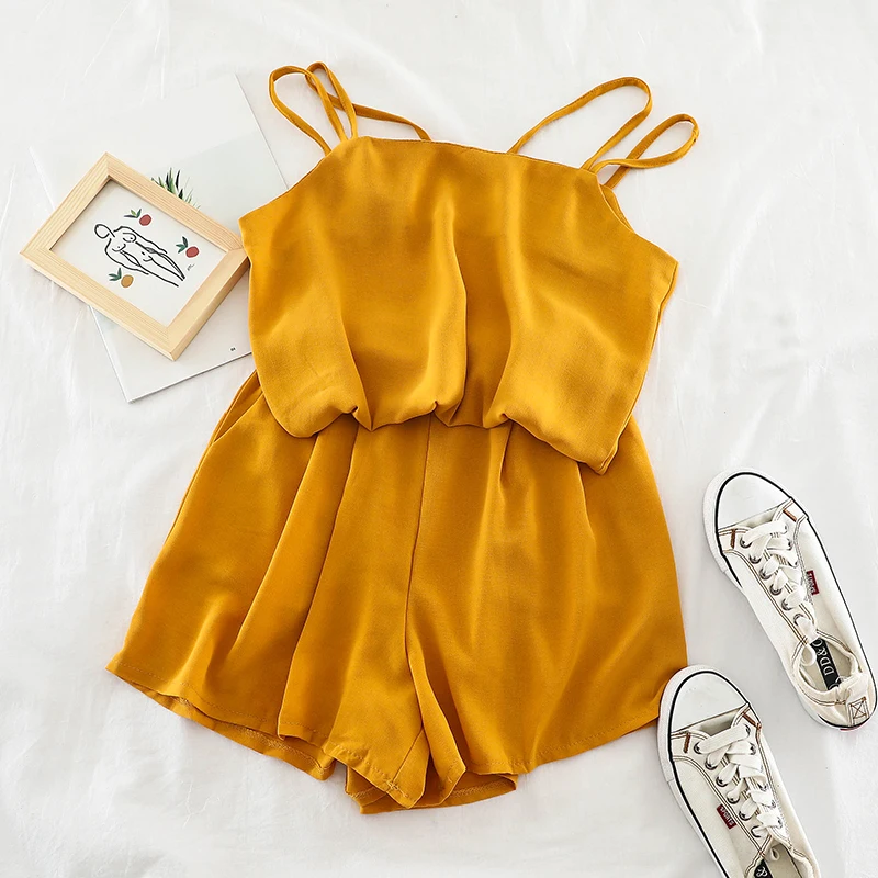 2019 Новый Модный женский комплект из двух предметов летний свободный сексуальный