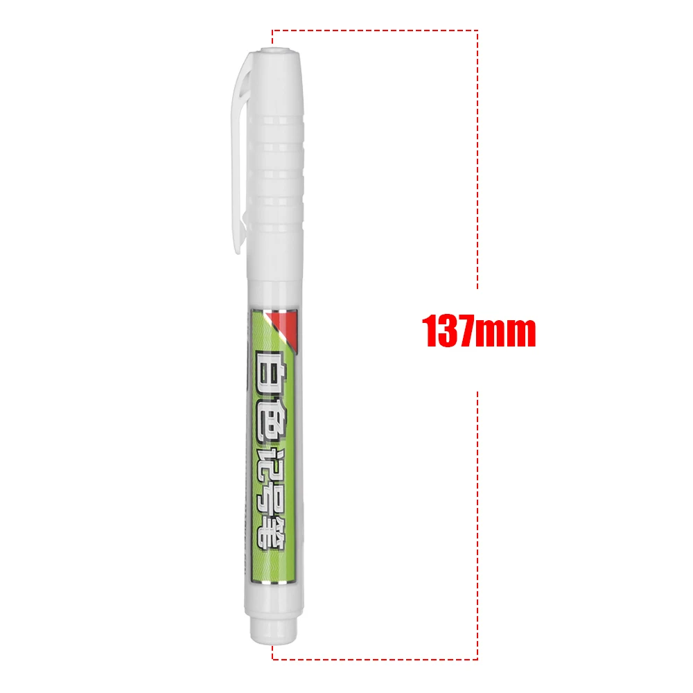 1 шт. металлические водонепроницаемые маркерные ручки белая шина Перманентная