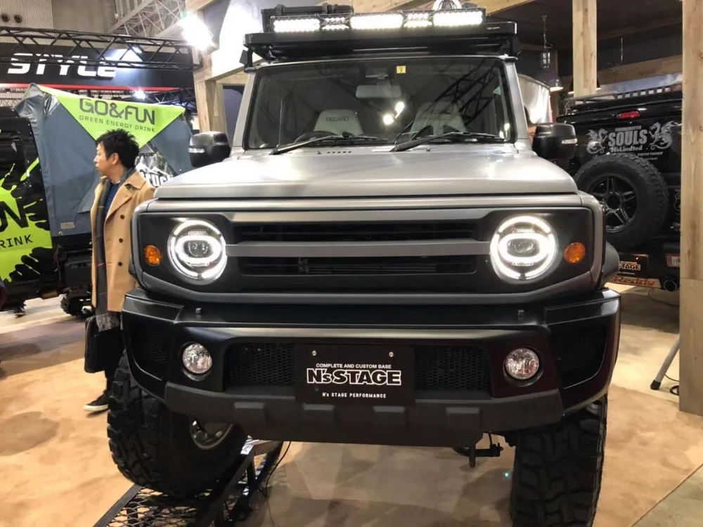 Jimny JB64/74 фары W. Светодиодный/HID/галогенные лампы автомобиля аксессуары для укладки