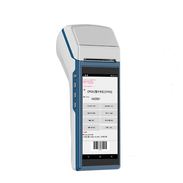 ZKC5502 5 дюймовый сенсорный экран КПК беспроводной 4G ручной сканер штрих кода Android 7 0