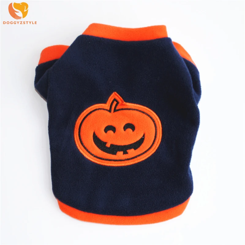 Shake Cashmere Cartoon Dog Sweater Autumn Warm Halloween Pumpkin Pattern Clothes Pet Coat Jacket For Small Dogs Chihuahua | Дом и сад