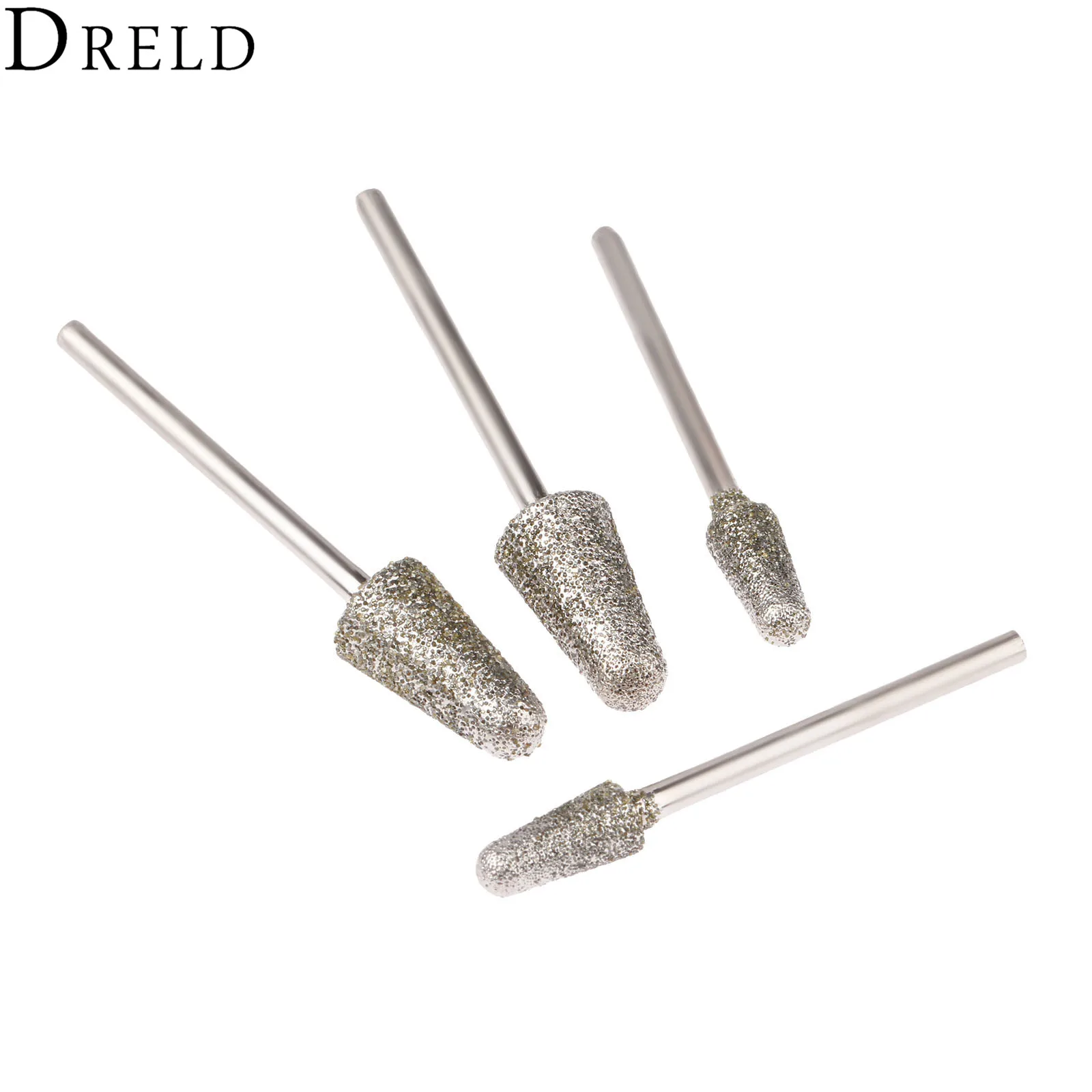 Аксессуары DRELD для Dremel 4 шт. алмазная шлифовальная головка сверла 3 мм хвостовик