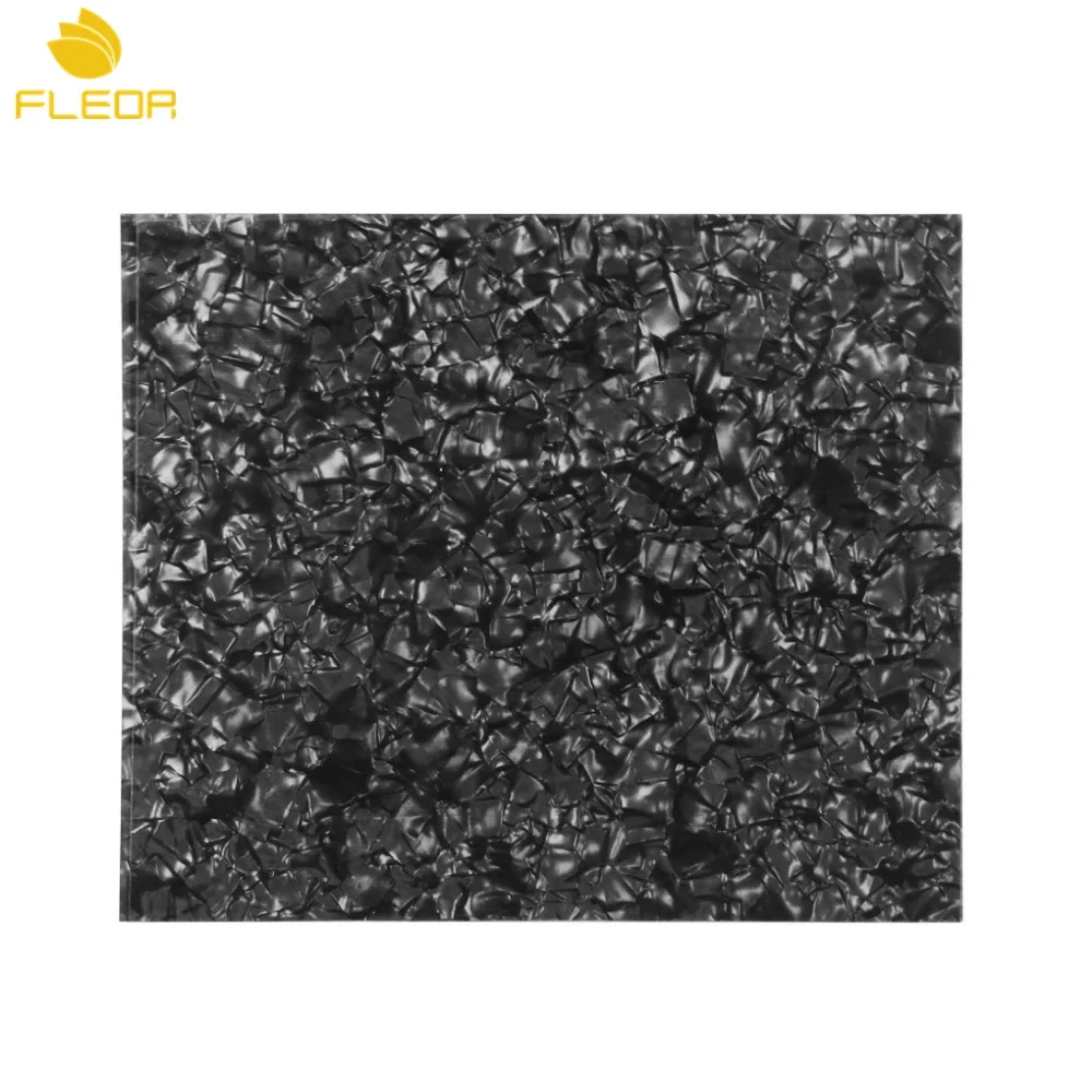 FLEOR Black жемчужный целлулоид защитная накладка для акустической гитары материал