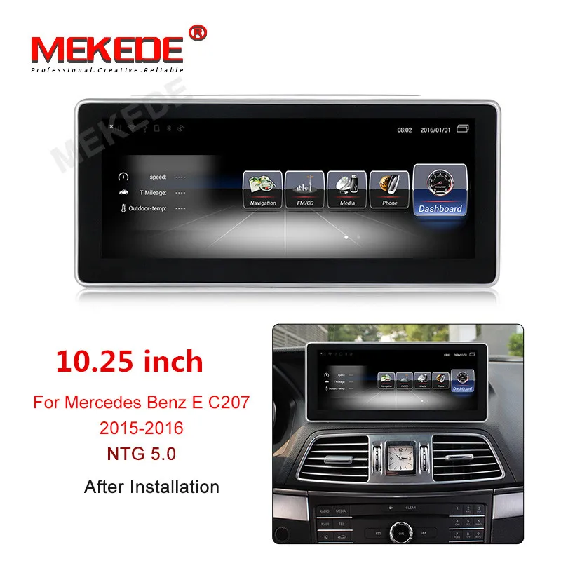 2015-2016 NTG 5.0 4G LTE Android 7,1 3+ 32G W207 A207 C207 gps Merce des дисплей Автомобильный многофункциональный навигатор для Ben z E класс купе 10-12 экран - Цвет: 2015-2016 NTG 5.0