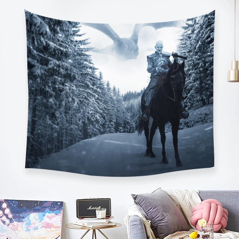 Игра престолов персонажи минималистичные художественные гобелены ванная