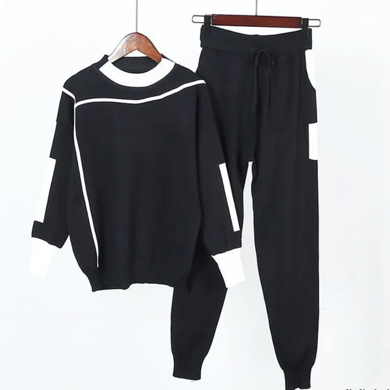 Женский спортивный костюм EWQ Толстовка цвета хаки с длинным рукавом и круглым