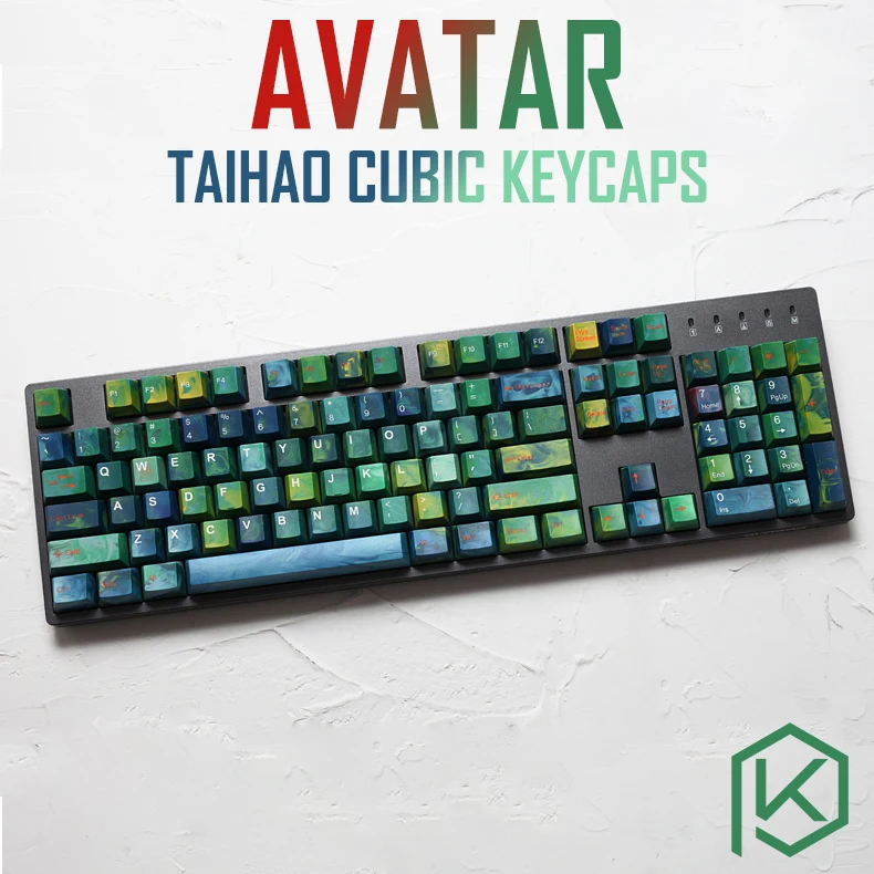 Taihao кубический abs двойной съемные брелки для diy игровой механической клавиатуры