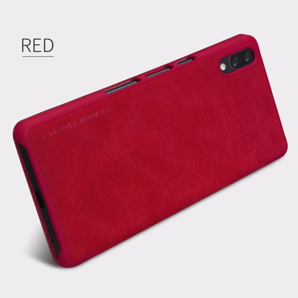 Кожаный чехол для sony L3, чехол для Xperia L3, Nillkin QIN, защитный флип-чехол, чехол-бумажник для sony Xperia L3