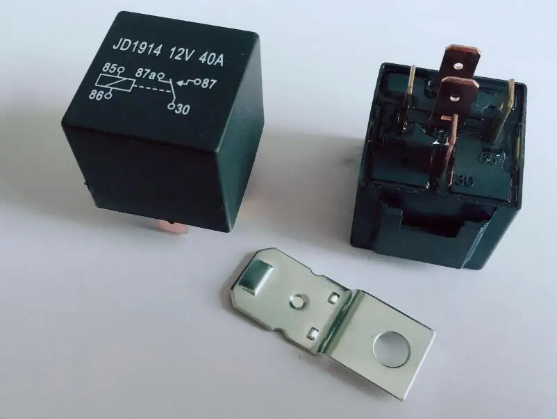 2PCS Automobile relay JD1914 40A 12V 24V with Iron handle 5PIN sealing glue | Строительство и ремонт