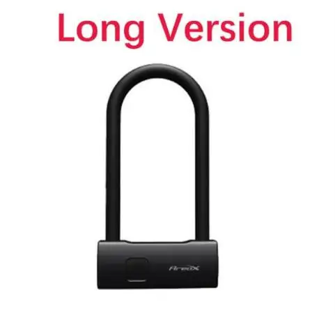 long version XIAOMI Mijia AreoX интеллектуальный замок с отпечатком пальца U8 шкафчик раздвижной двери автомобиля мотоцикла велосипеда замок окна пароль водонепроницаемый - Цвет: long version