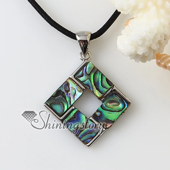 

heart square rainbow abalone oyster shell necklaces pendants 2013 handmade fashion jewelry