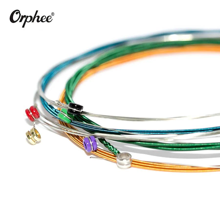 YUEKO Orphee 5 шт. яркие цвета никель сплав электрогитара струны Q25C супер легкие