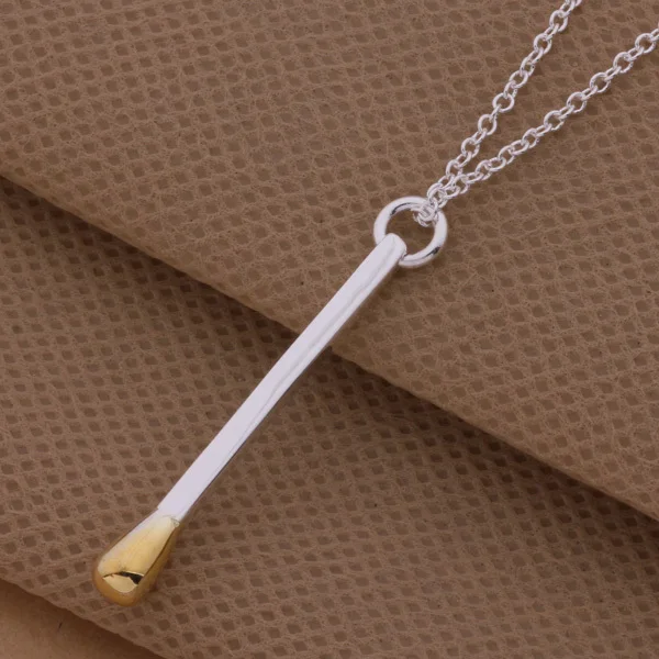 Женское Ожерелье с кулоном An249 ювелирное изделие из стерлингового серебра 925